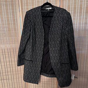 Kasper Black & White Dressy Jacket